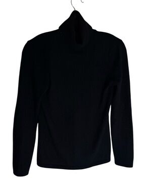Black Saks Fifth Ave Cashmere Turtleneck Sweater Size Medium